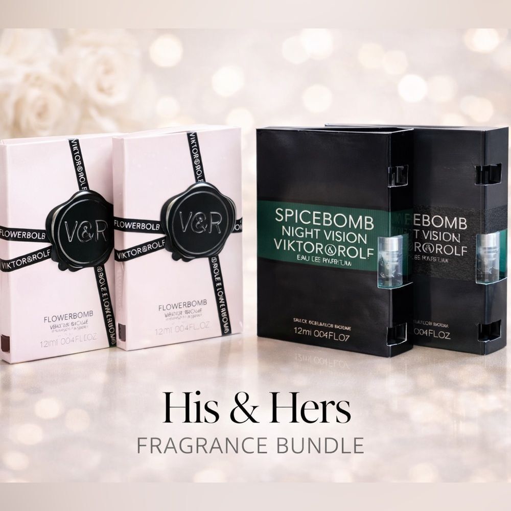 Couples Fragrance Set 💕 His & Hers Viktor & Rolf Flowerbomb + Spicebomb Mini NE